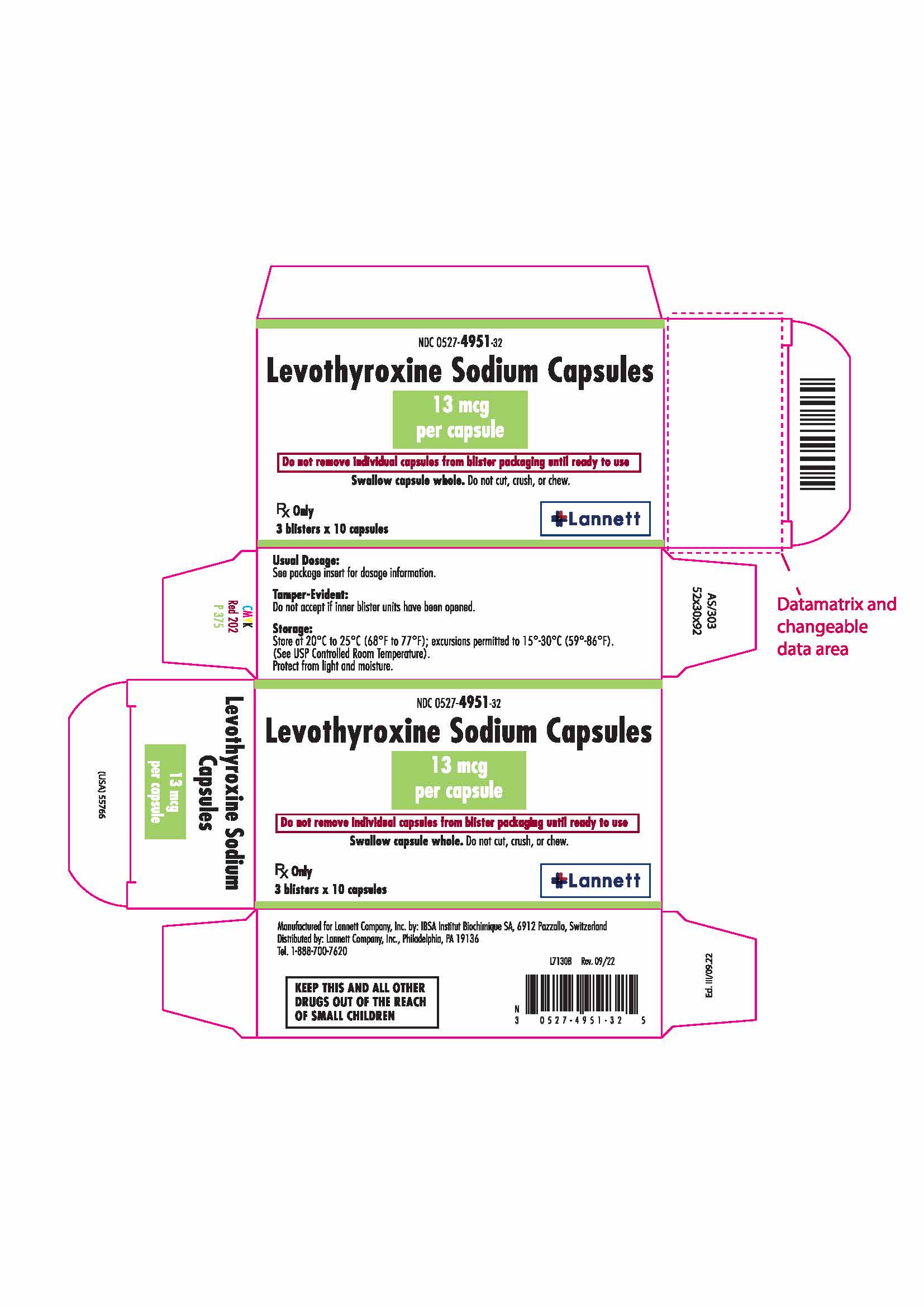 Levothyroxine Capsule Package Insert